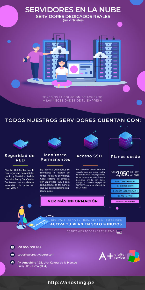 SERVIDORES A LA MEDIDA DE SUS NECESIDADES - PLANES