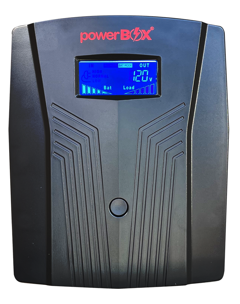 UPS powerBOX 1500VA-LCD-900W-Interactivo, 6 Salidas (22 puntos)