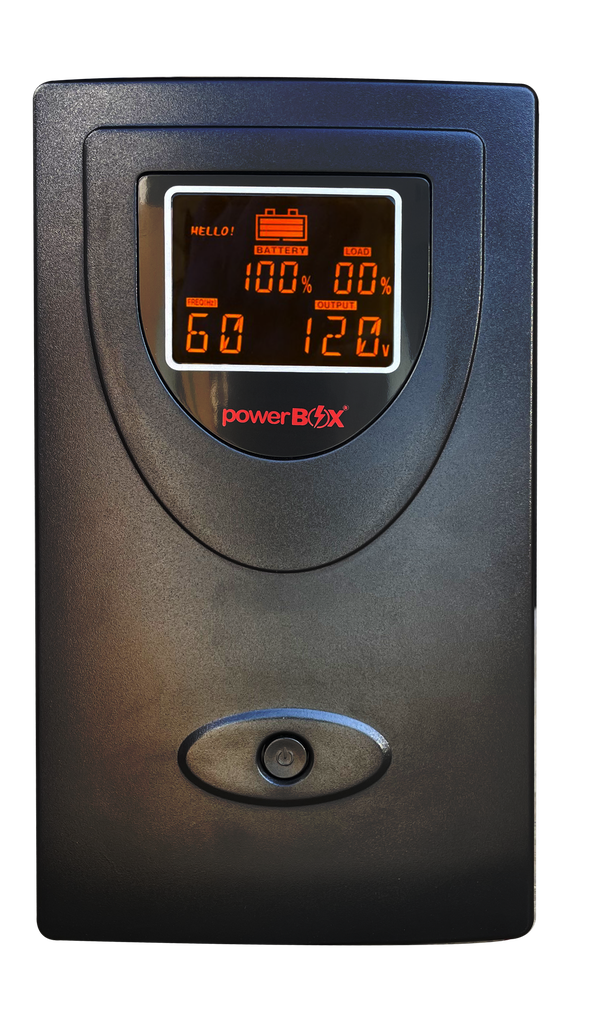 UPS powerBOX 2000VA-LCD-1200W-Interactivo, 6 Salidas