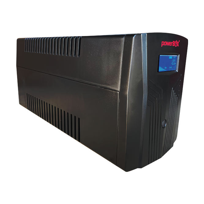 UPS powerBOX 1200VA-LCD-720W-Interactivo, 6 Salidas