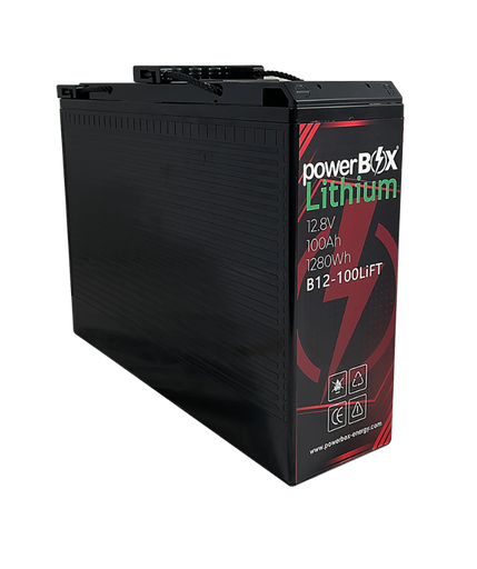 [B12-100LiFT] Batería Litio powerBOX 12.8V-100AH Front Terminal B12-100LiFT