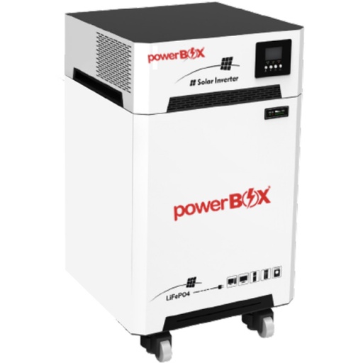 [INV-HBP33-6048TLV] Inversor Solar powerBOX Arturito 6000W, 120/240VAC Fase Dividida, 51,2V 280Ah/14336Wh LiFePO4 con Kit Wi-Fi.  600 puntos PQS.