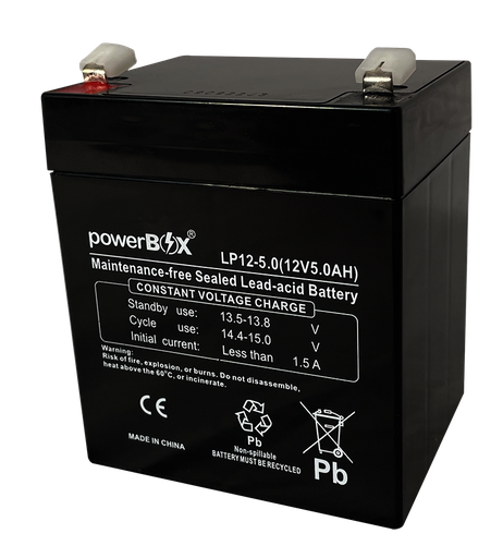 [BATPB-LP12-5.0] Batería powerBox 12v 5Ah